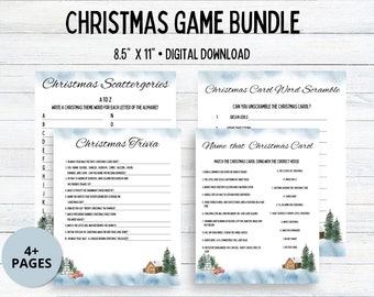 Printable Christmas Party Games | Holiday Game Night | Holiday Party ...
