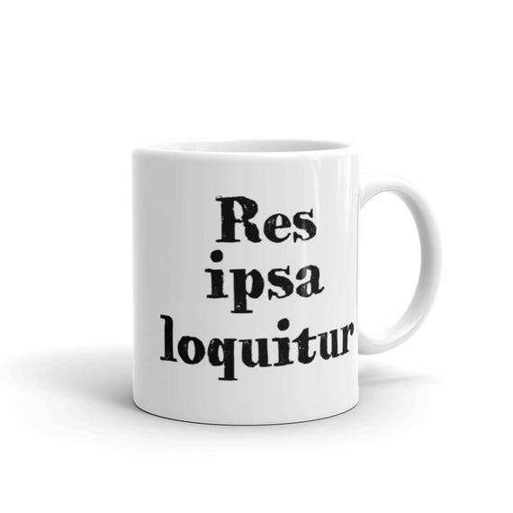 Kaffeebecher Res Ipsa Loquitur Lateinischen Zitate Etsy