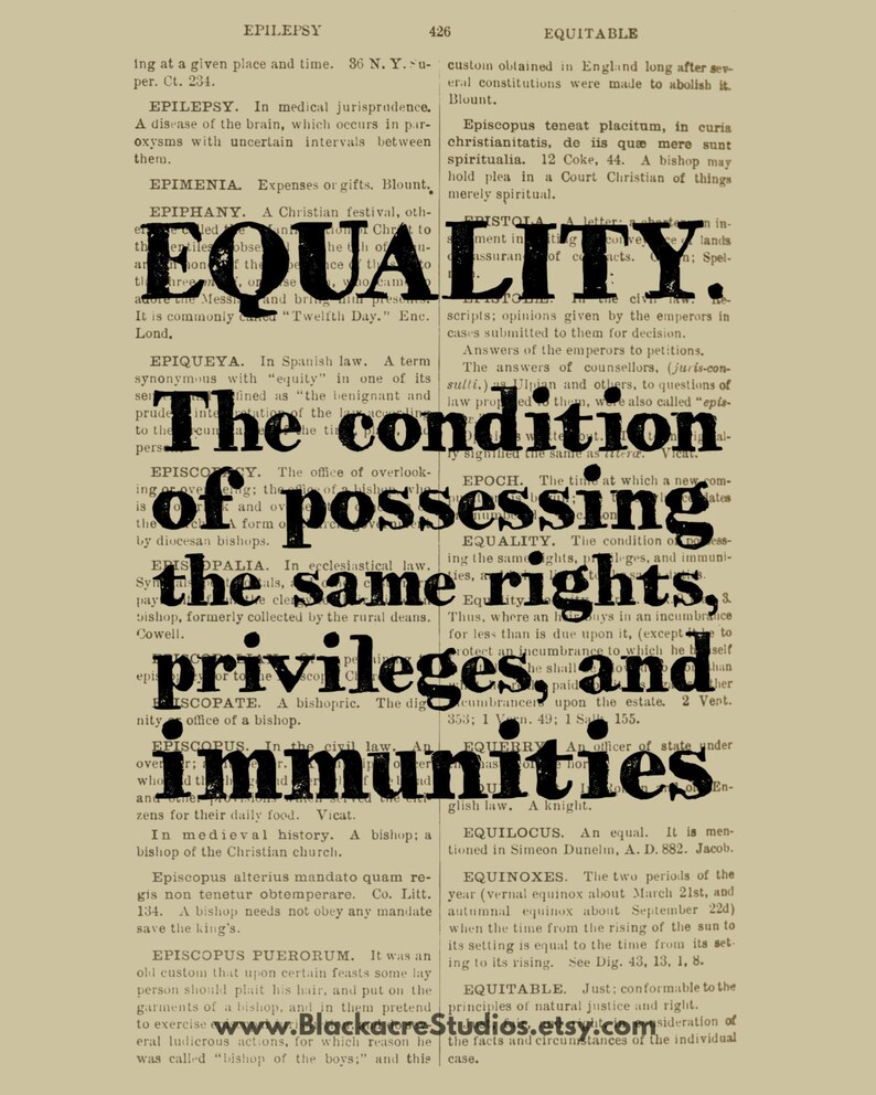 Equality Equality Definition Martin Luther King Jr. Day Etsy