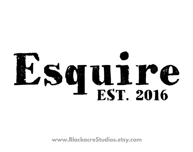 Esquire Est. 2016 New Lawyer Gifts Law Student Gifts Etsy