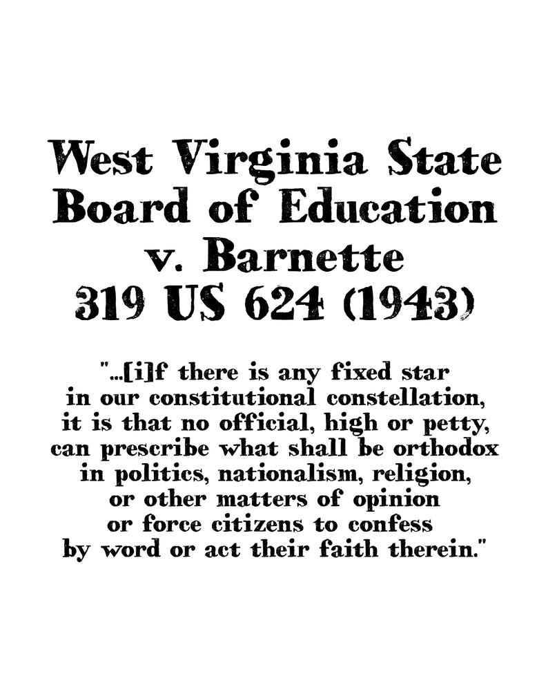 West Virginia State Board of Education v. U.S. Etsy
