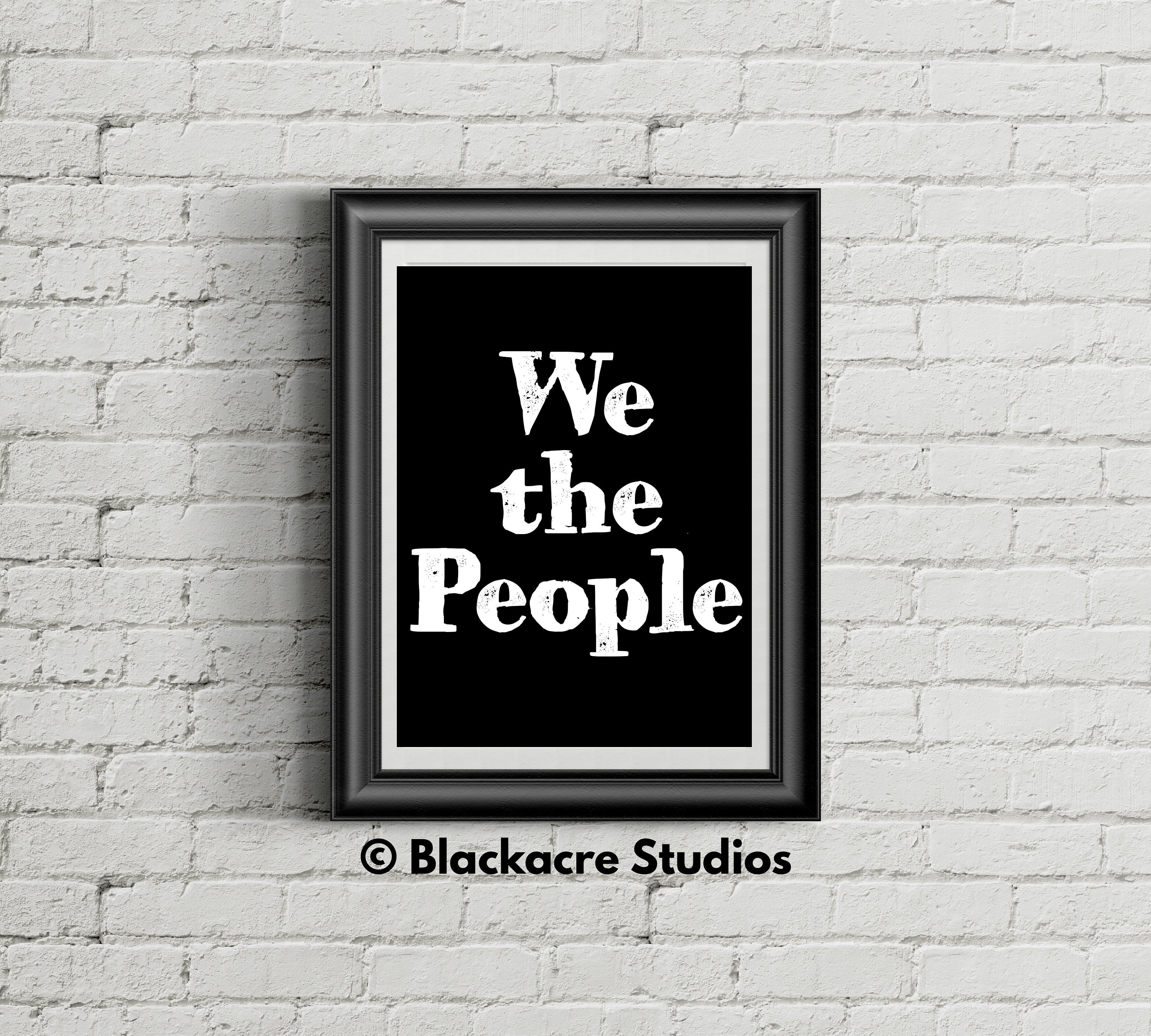 We The People Quote Prints Quote Posters Constitution | Etsy