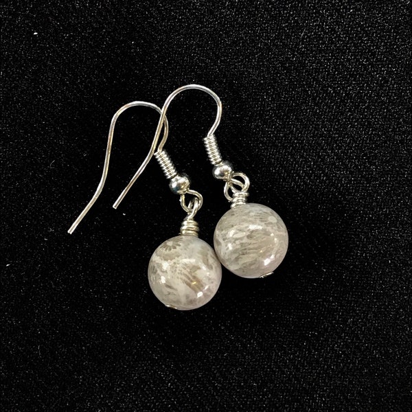 Petoskey Stone Earrings Gold or Silver Pure Michigan