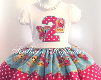 SHOPKINS DONUT CUSTOM BOUTIQUE DRESS SIZE 2T 3T 4T 5T 5//6 NEW!