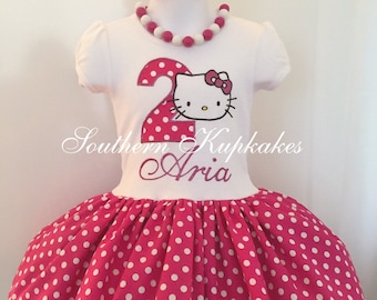 hello kitty 1st birthday outfit