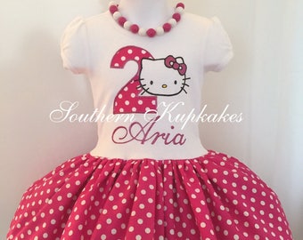 hello kitty first birthday outfit