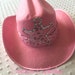 Pink Western Wear Cowgirl Hat Cowboy Sequins Boots Custom Boutique Pageant Matching Outfit Available Country Girl Toddler Hat West Birthday 