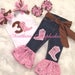 Girls Birthday Western Wear Pink & Brown Bandanna Country Cowgirl 5pc. Set Outfit Custom Boutique Pageant All Sizes 3rd third 4th fourth 5th 