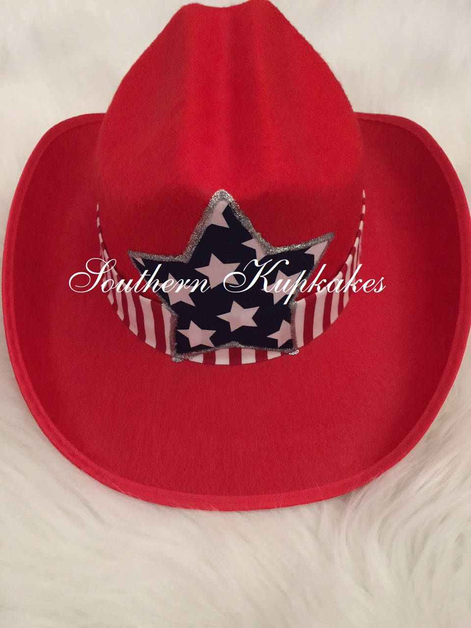 Girls Red White Blue Cowgirl Hat Cowboy 