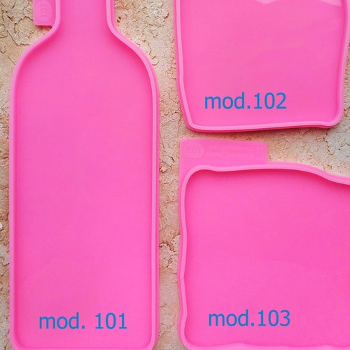 Wine Bottle Silicone Mold for Resinart Mould for Epoxy Etsy