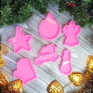 Set of Christmas silicone molds for Christmas Toys - Silicone mold for Epoxy Resin - Christmas Mold - Mold for epoxy resin.