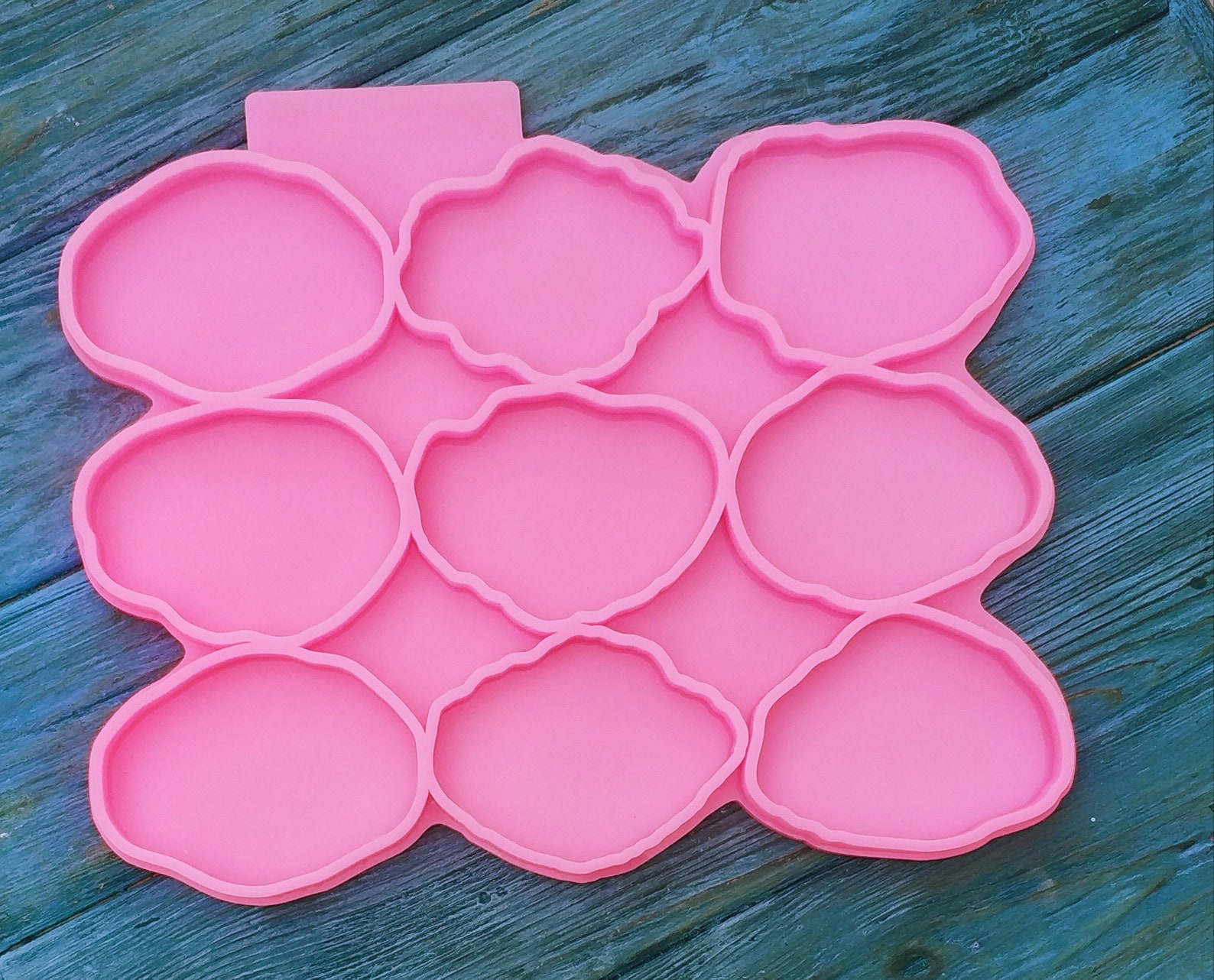 Napkin ring 100 Silicone mold for resinart Stone Segments Etsy