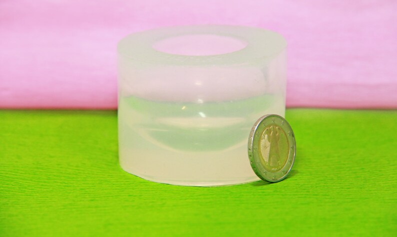 25 mm Clear silicone sphere mold for resin ball for jewellery DIY HQ transparent vacumed silicone.