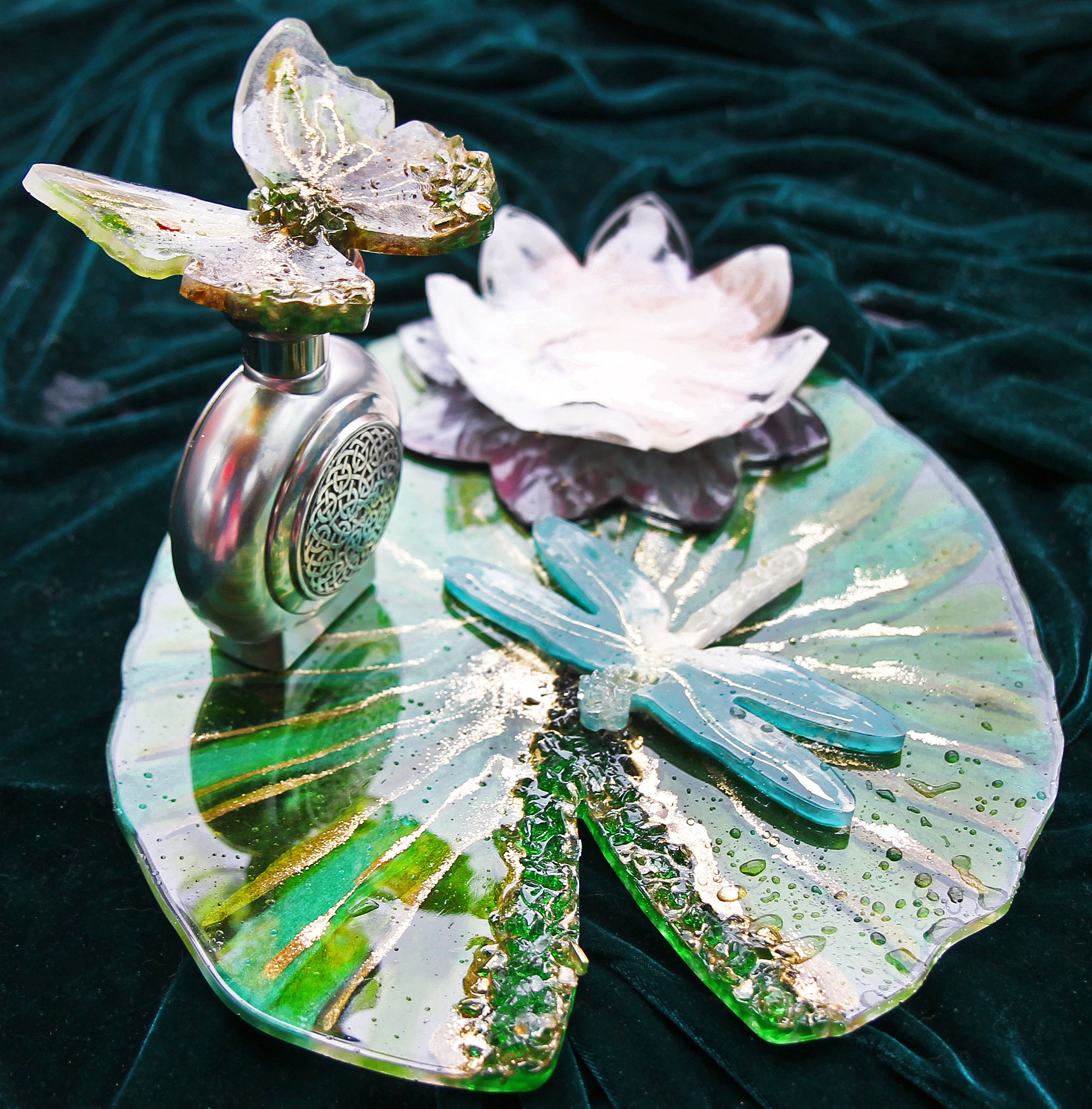 Old Pond Mold Set Water Lily Tray Lilies Dragonfly and Etsy
