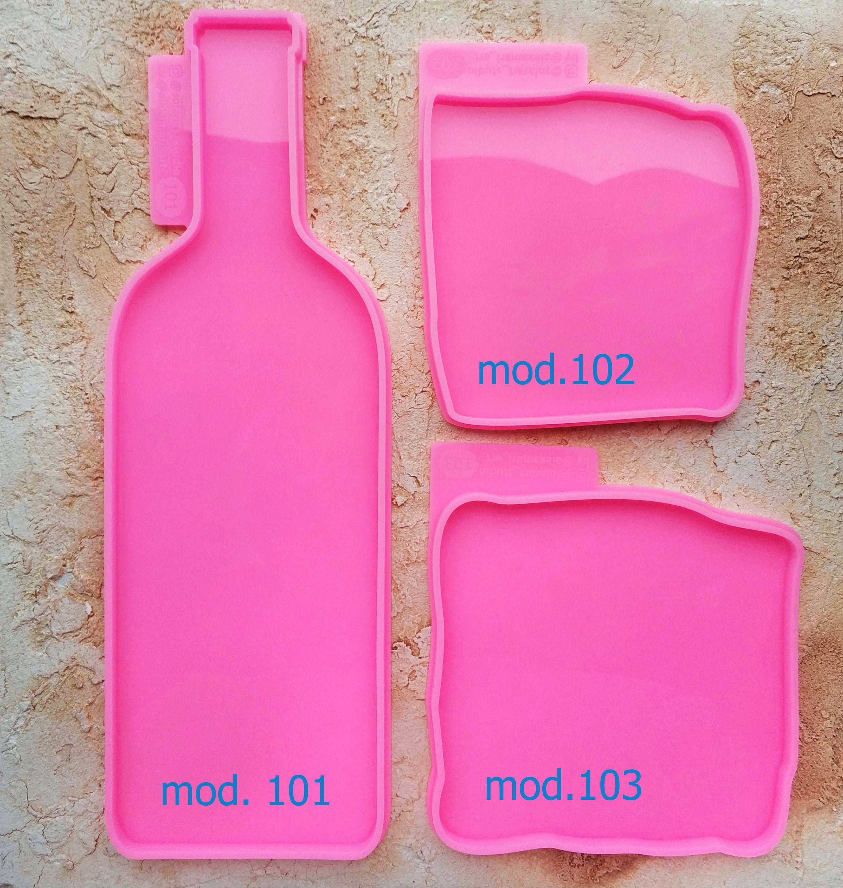 Wine Bottle Silicone Mold for Resinart Mould for Epoxy Etsy