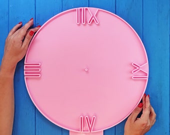 Silicone mold Wall Clock - Silicone mold for resinart - Mold for epoxy resin - Coaster mold resin fluid art Glossy.