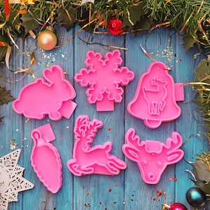 Silicone Molds set for Christmas Tree Hanging Toys - Silicone mold for Resinart - Christmas Decor - Silicone Mold epoxy resin