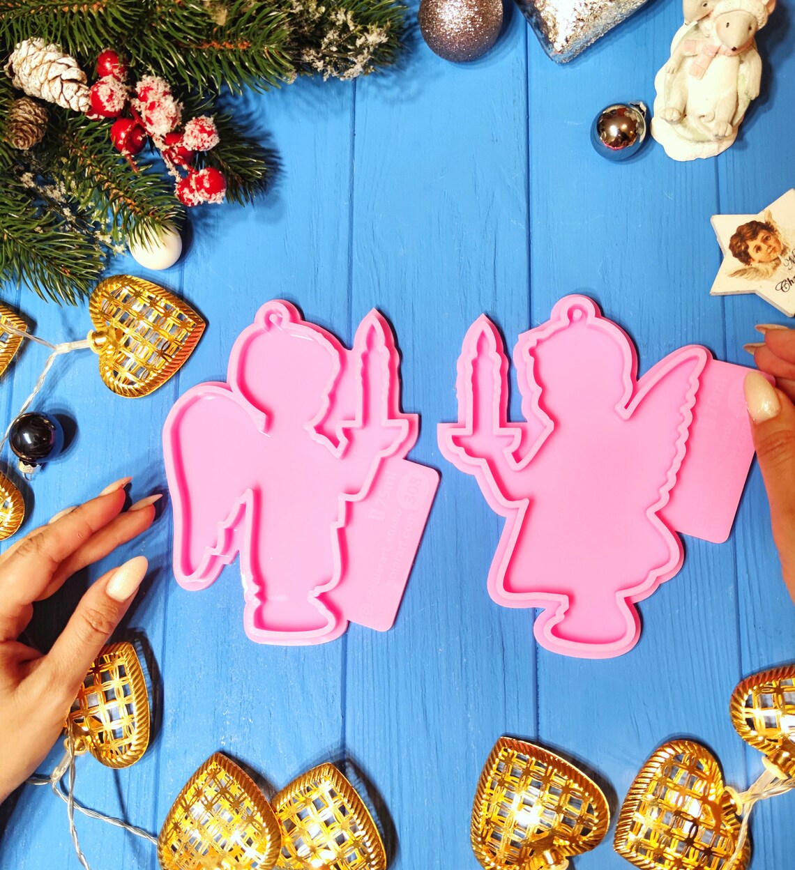 4 Weihnachts Silikonformen Set - Elch, Wichtel, Schneemann Für Schokolade & Deko