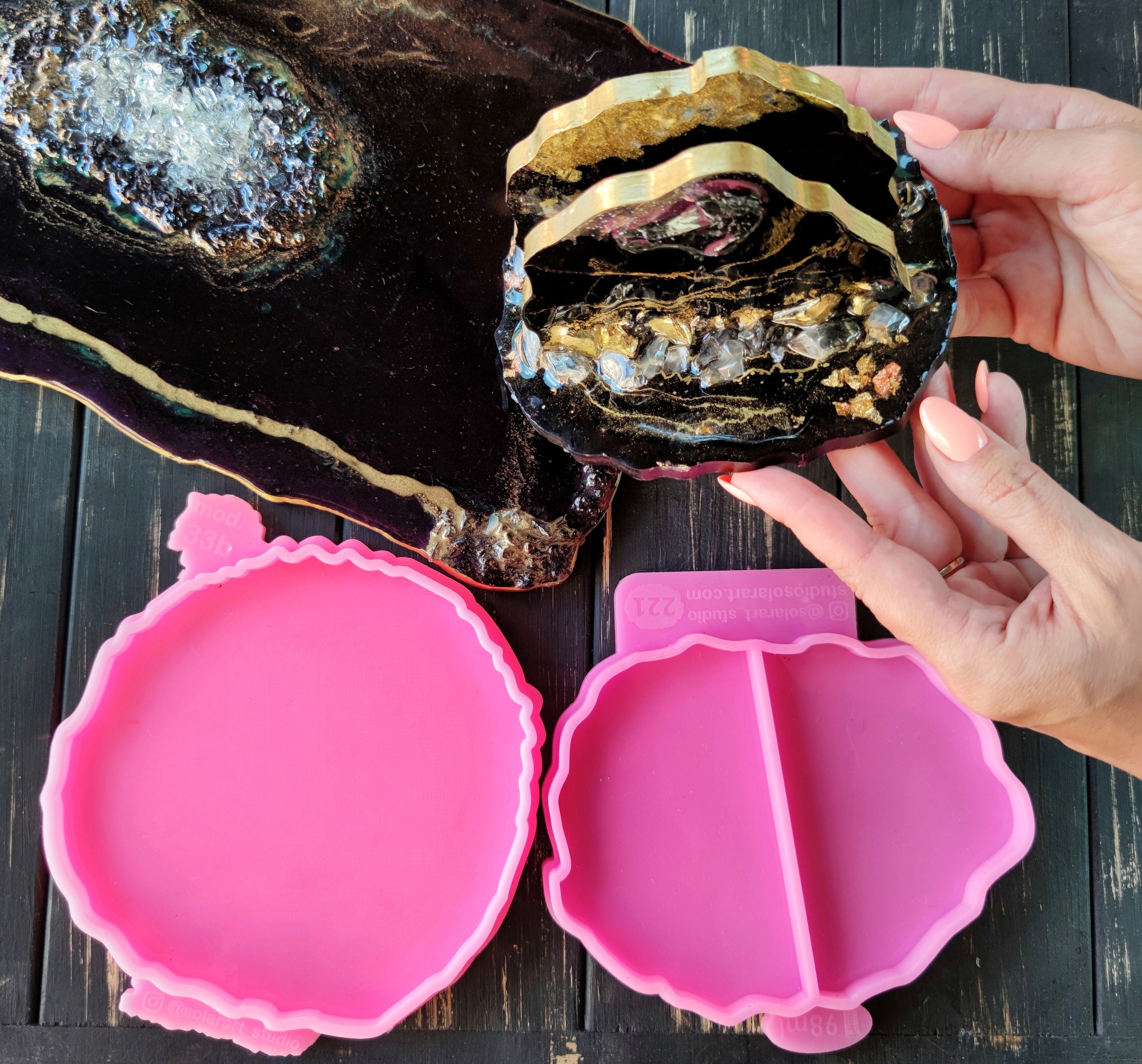 Napkin holder 22133b Silicone mold for resinart Stone Etsy