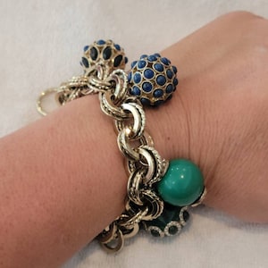 Vintage Ann Taylor Charm Bead Bracelet