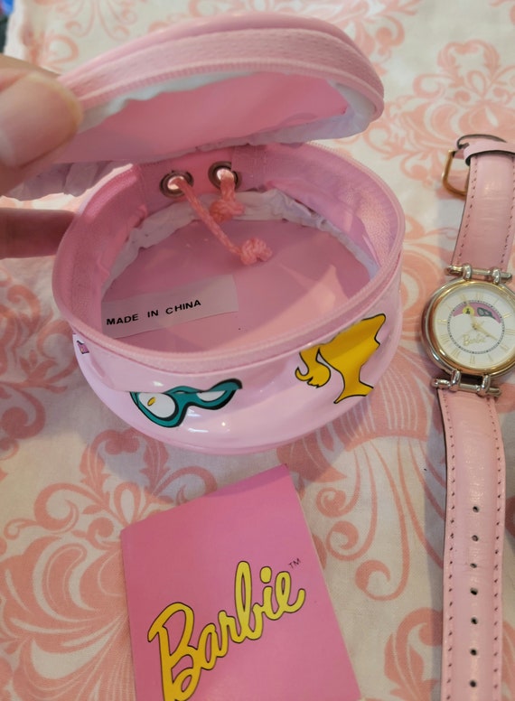 Vintage 1995 Barbie Wrist Watch with Zipper Bag - image 2