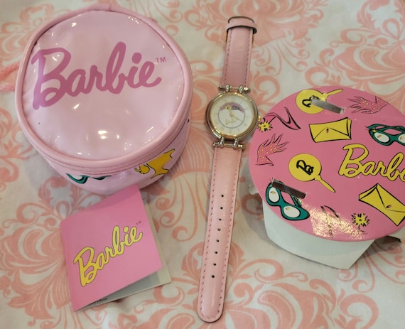 Vintage 1995 Barbie Wrist Watch with Zipper Bag - image 3