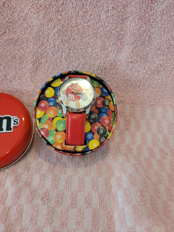 Vintage M&M Wrist Watch Choice of Green or Red