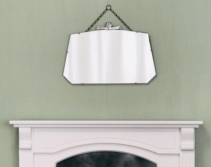 Vintage Art Deco Mirror With Small Deep Scratches Vintage Etsy