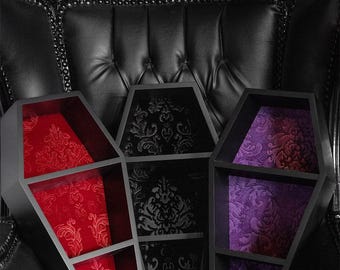 Haunted Mansion 20" Coffin Shelf Gothic Home Decor