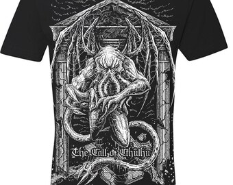 Cthulhu T Shirt Etsy Cthulhu T Shirt Etsy