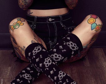 Punk Piercings Creepy Crew Socks