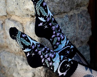 Moonpetal Luna Moth Socks