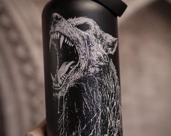 VampireFreaks Dark Gothic Lycanthrope 32 Oz Water Bottle