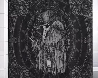 Plague Doctor Shower Curtain