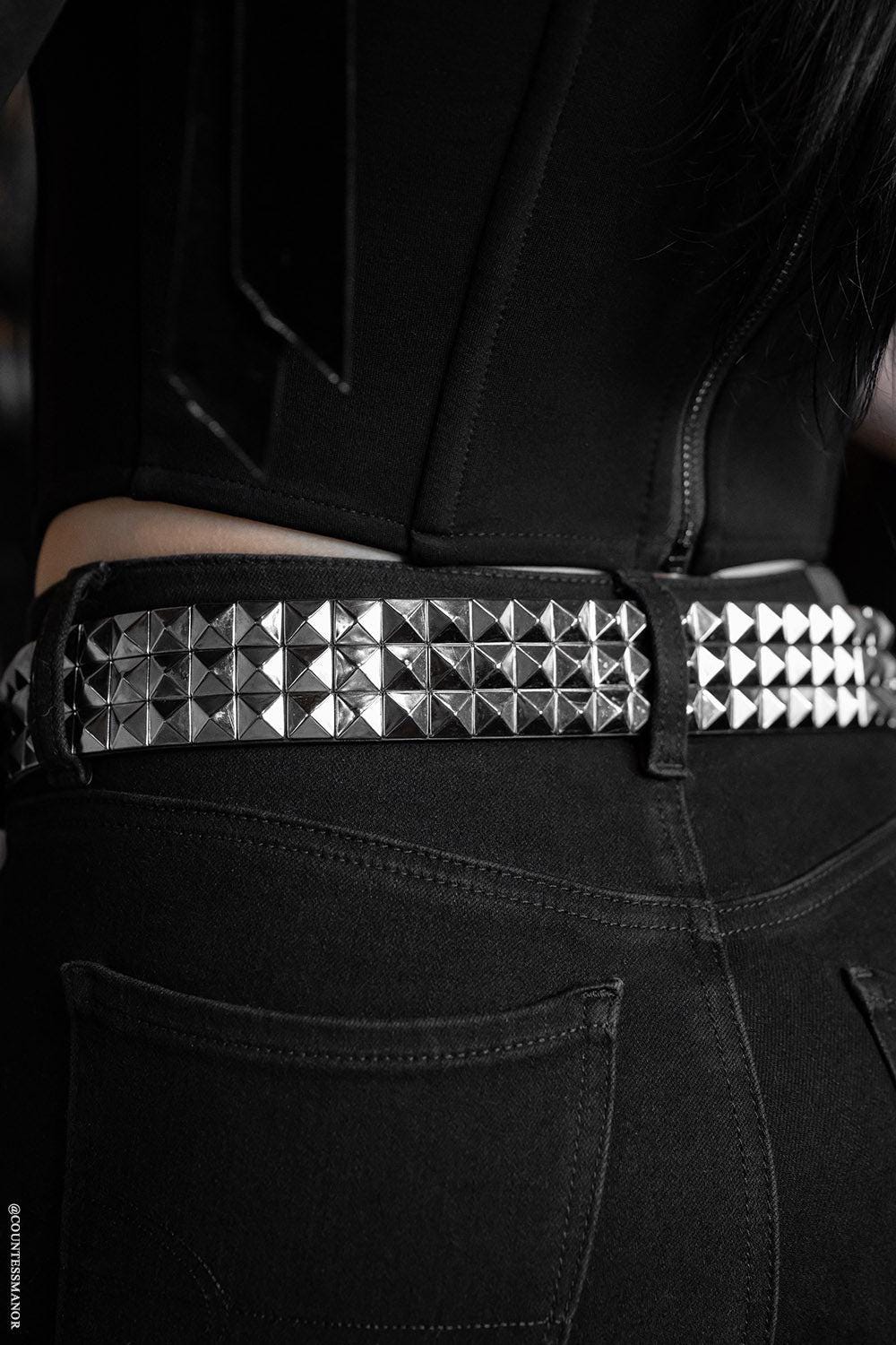 Studded Goth Punk Belt - Etsy display picture 1
