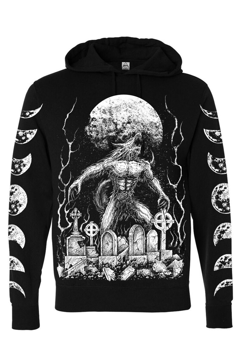 Howl at the Moon Werewolf Hoodie zipper or Pullover Etsy