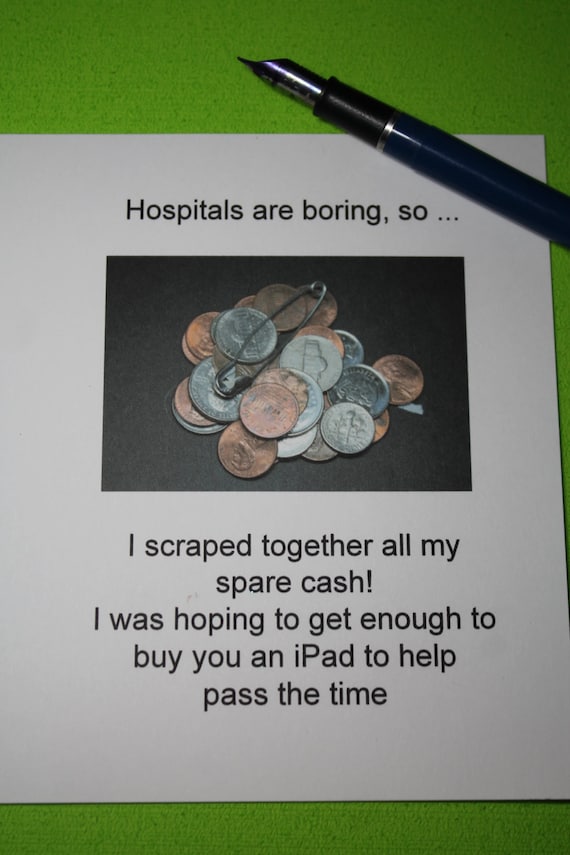 Funny Get Well Card Cancer Card Post-surgery Card Post | Etsy