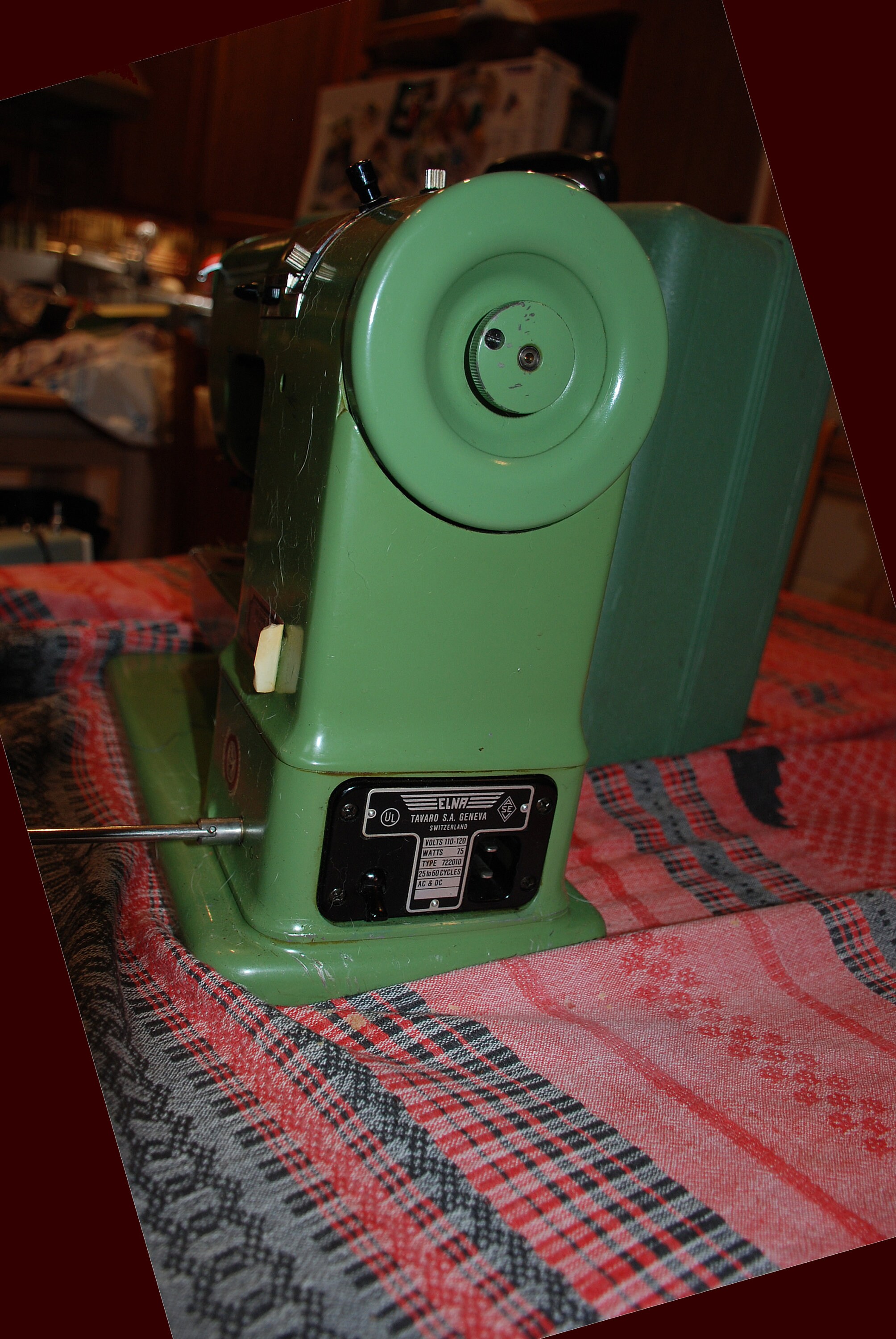 Elna Supermatic 722010 Vintage Sewing Machine Green With Case Etsy Canada