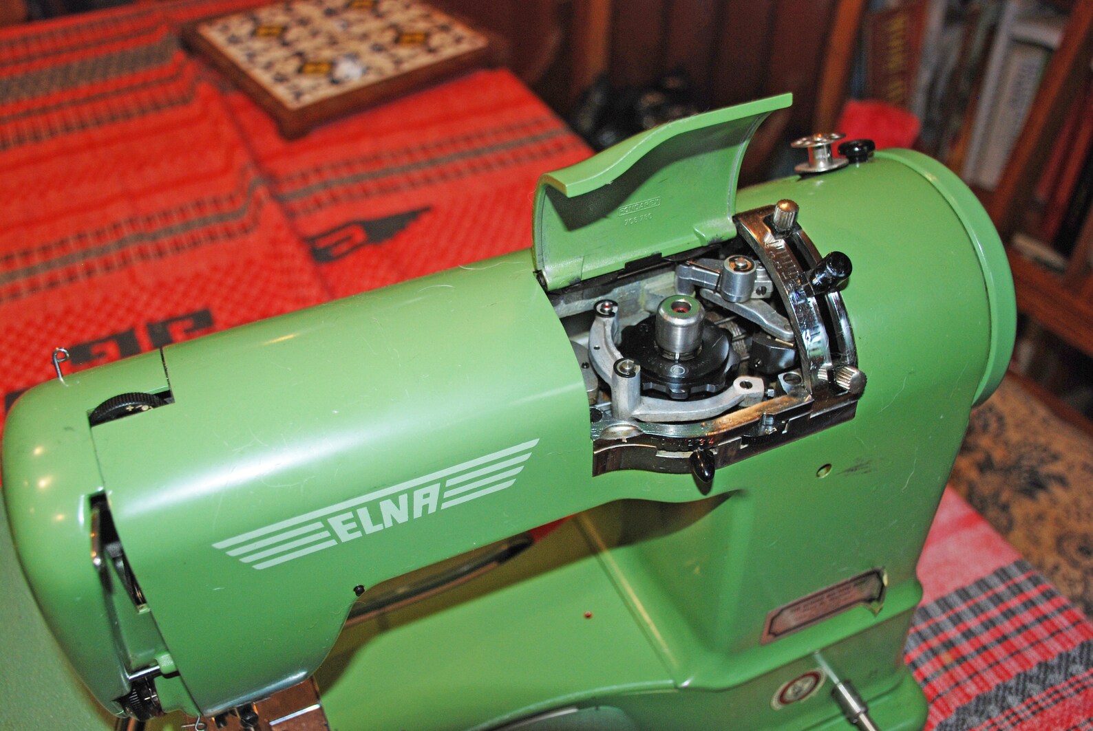 Elna Supermatic 722010 Vintage Sewing Machine Green With Case Etsy Canada