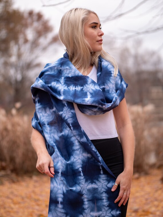 Shibori scarf sale