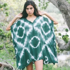 Indigo Shibori Dress // Navy Shibori Tie Dye // Beach Cover