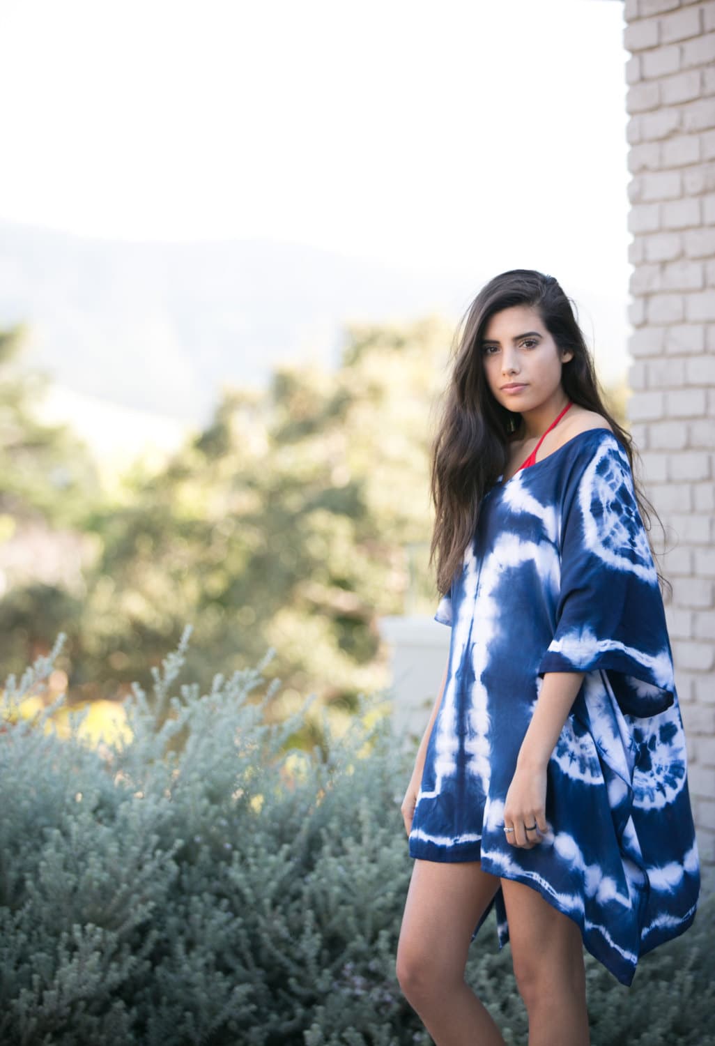 Indigo tie dye dress cheap