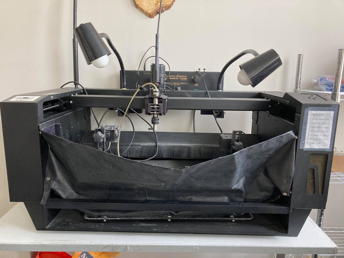 Signature Engraving System 8080 Plus Rotary engraver machine Etsy