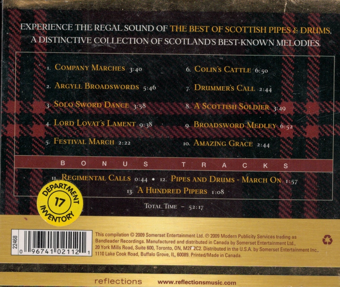 CD - Factory Sealed -the Best of Scottish Pipes & Drums Various