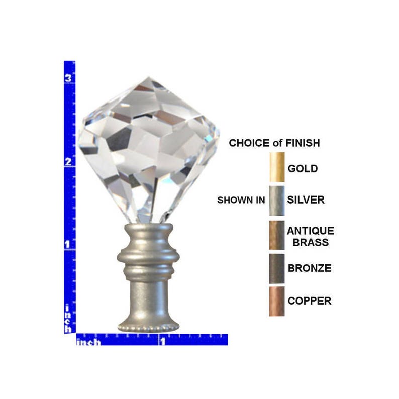 Swarovski Strass LAMP FINIAL 50mm 8560 Crystal Clear Prism Choice of 5