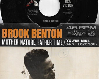 45 rpm -Brook Benton - Mother Nature / Father Time - RCA 47-8693
