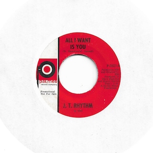 45 rpm - O MAIS RARO DO RARE - PROMO - J. T. Rhythm – All I Want Is You / My Sweet Baby - Palmer P-5021