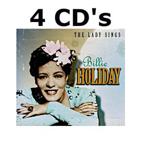 CD&#39;s - Billie Holiday ~The Lady Sings ~ 4 CD Boxed Set~ With 56 Page Illustrated. Booklet ~ Slip Case -