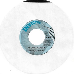 45 rpm - The Glass House - Crumbs of The Table / Bad Bill of Goods On Invictus
