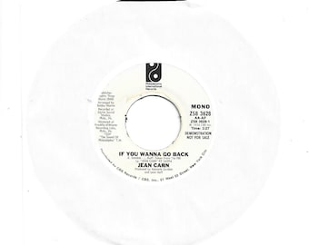 45 rpm - Jean Carn - If You Wanna Go Back - White Label Promo on  Philly - Northern Soul ............... (A75)